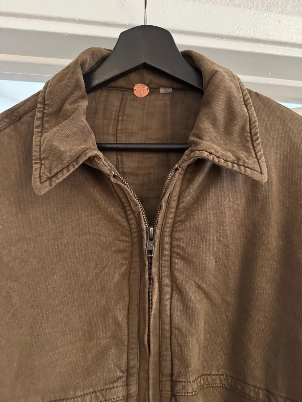 Free People Women’s Style Olive Green Zip Bomber Jacket
